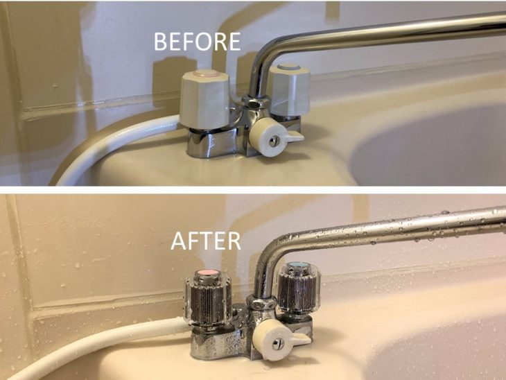   浴室水栓　水漏れ修理